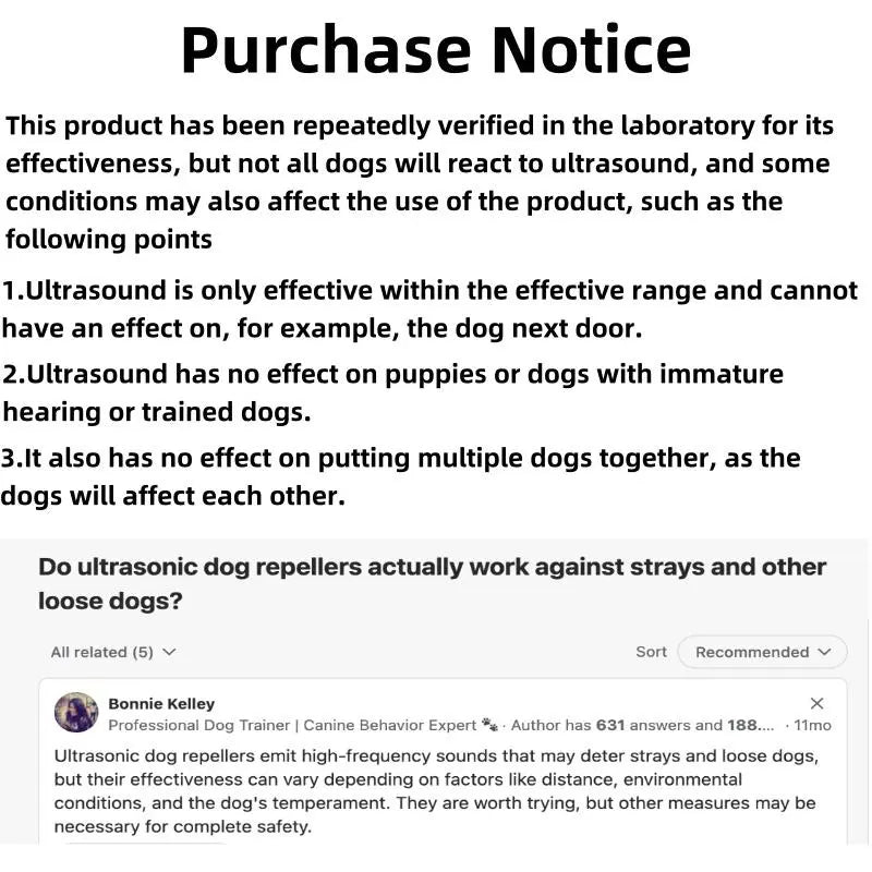 Ultimate Rechargeable Anti-Bark Device: 3 Modes for Effective Indoor & Outdoor Bark Control