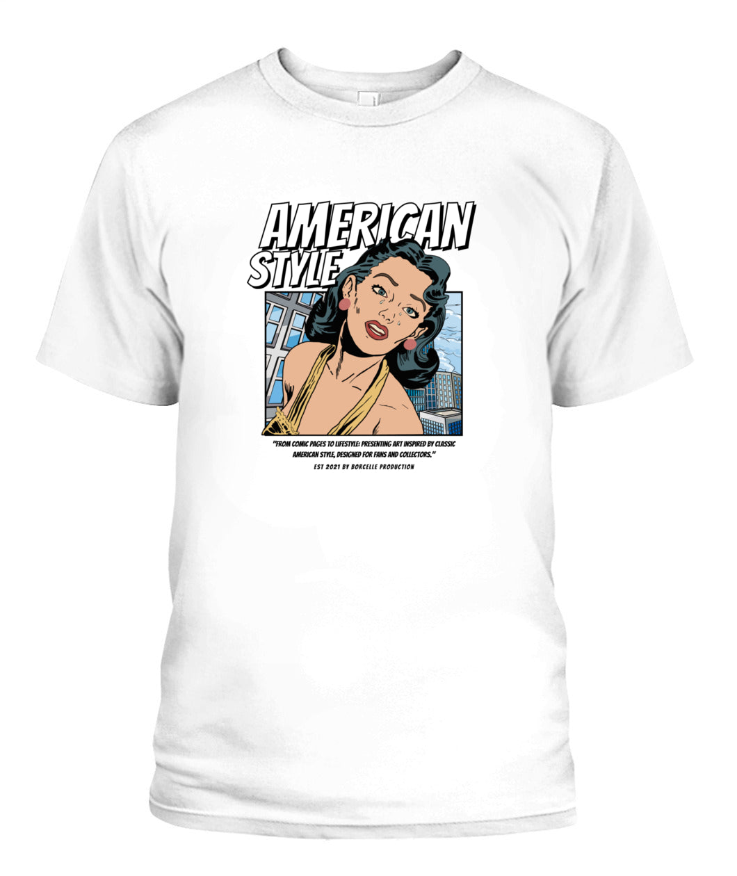 AMERICAN STYLE white tshirt