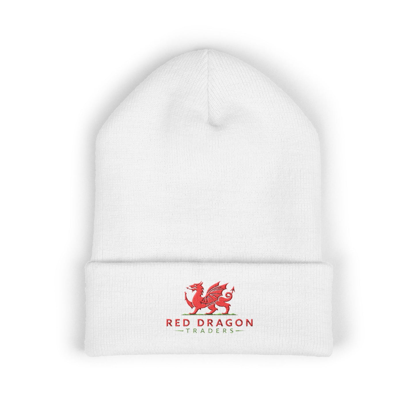 Embroidered Red Dragon Traders Beanie