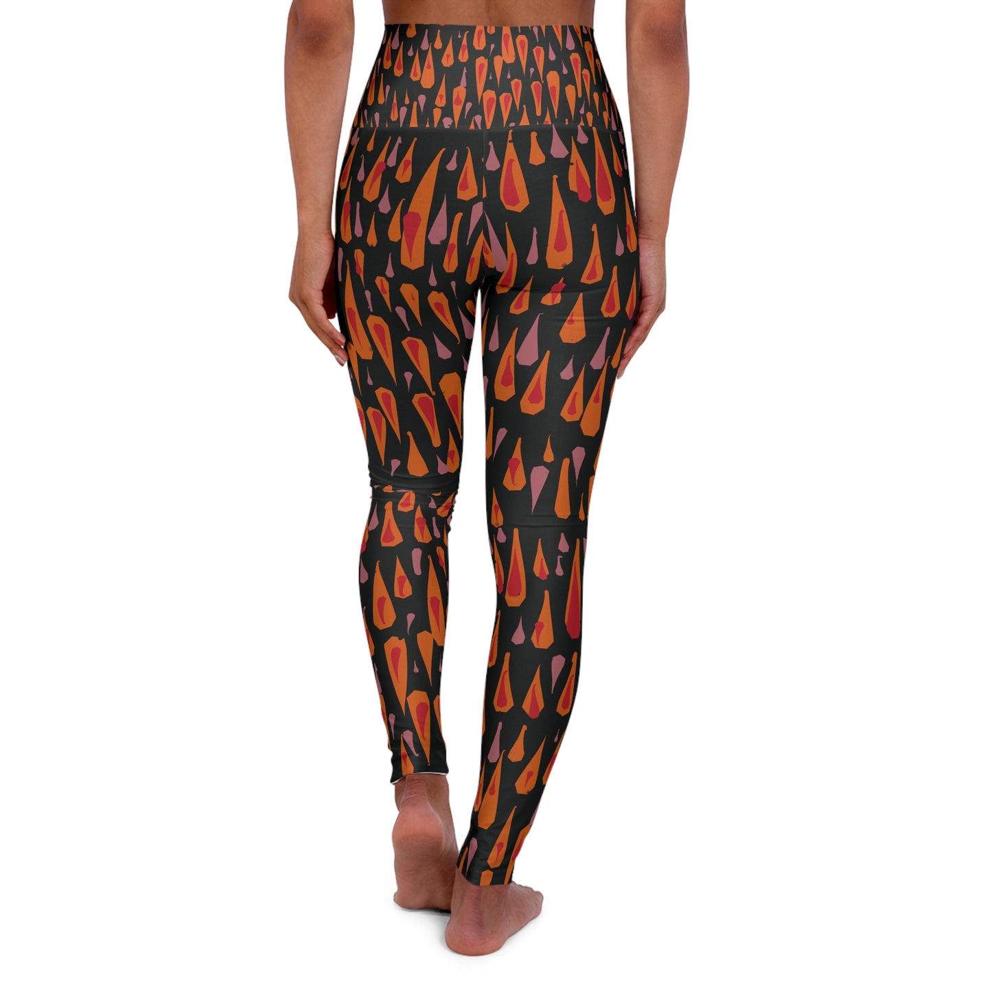 High Waisted Abstract Yoga Leggings
