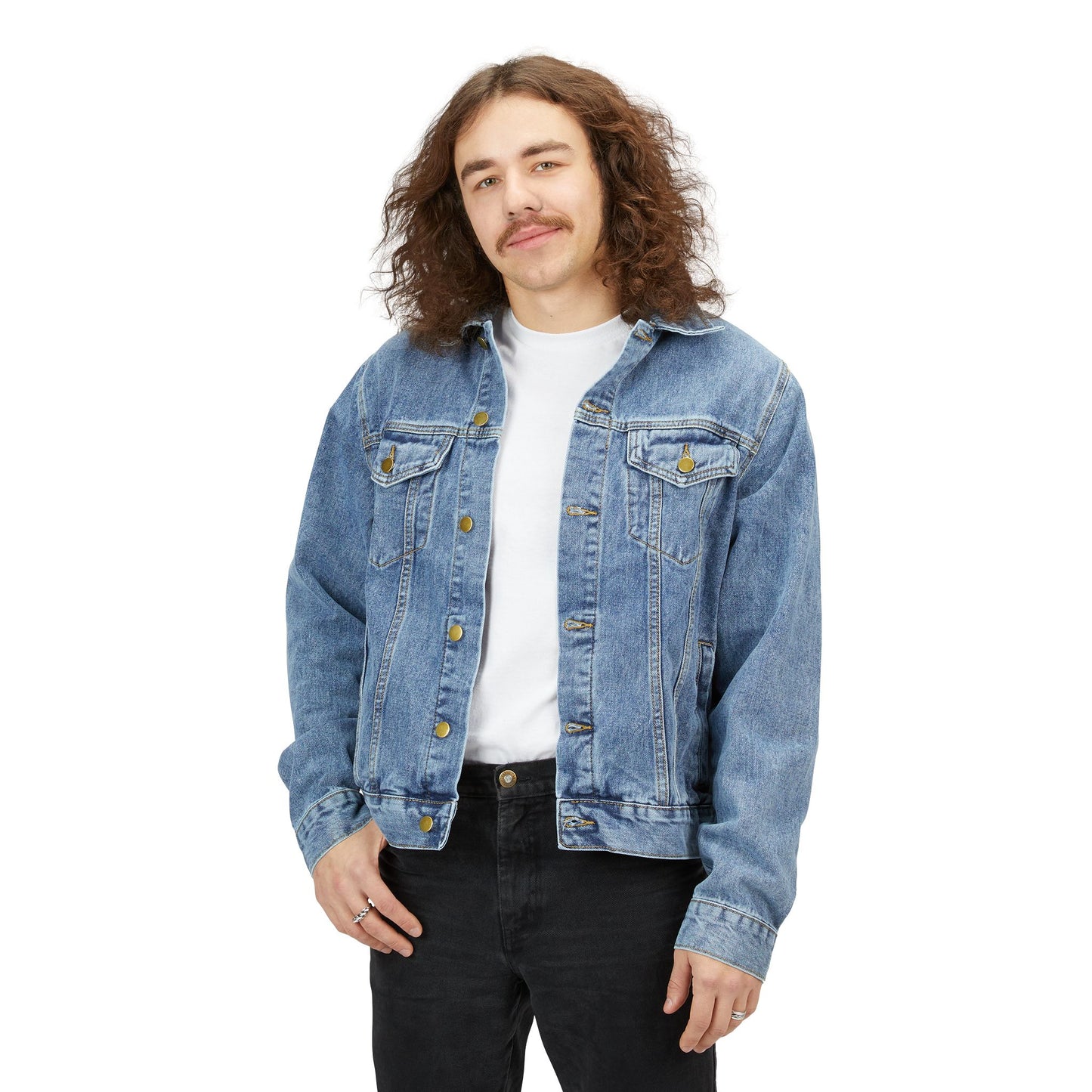 Denim Jacket — "Grumpy's Golf Squad" Embroidered Back Graphic
