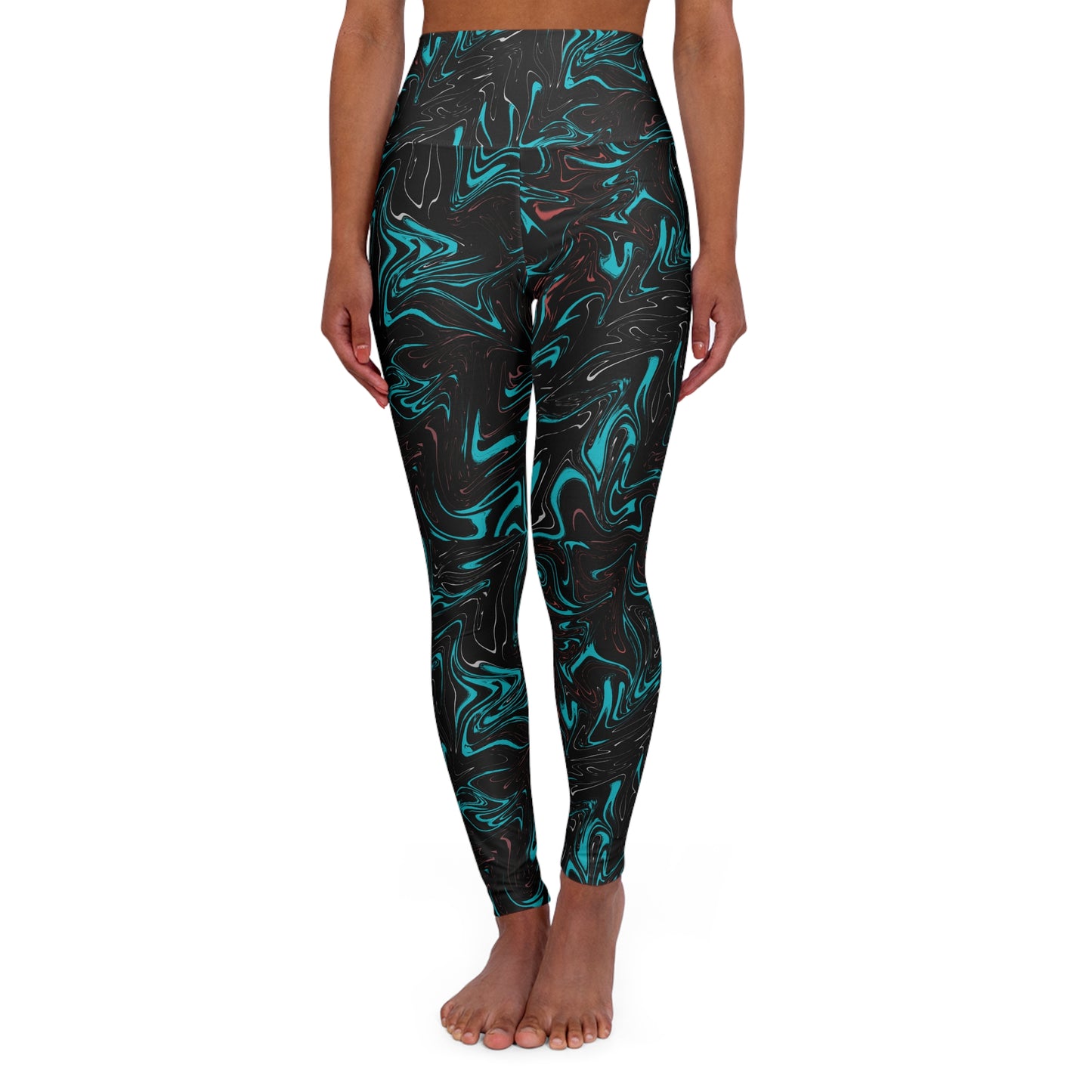 High Waisted Wave Leggings