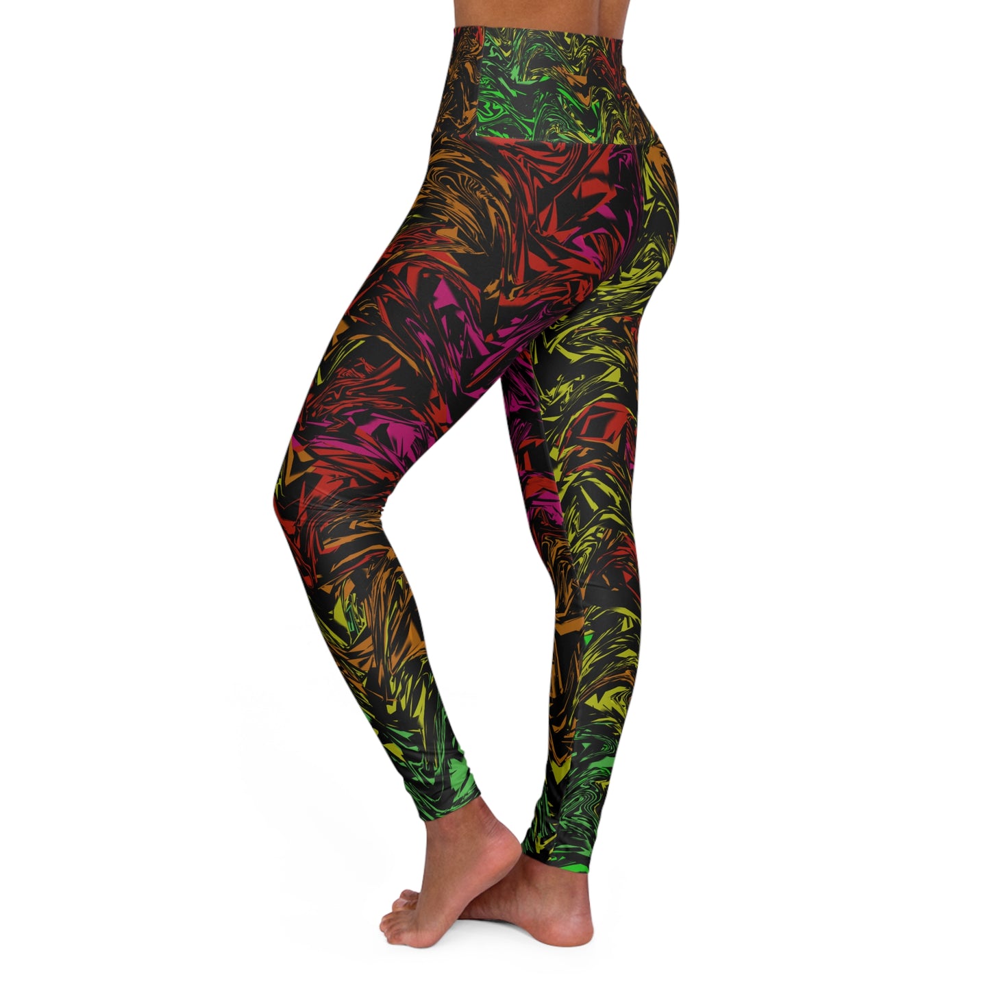 Colorful Swirl High Waisted Yoga Leggings