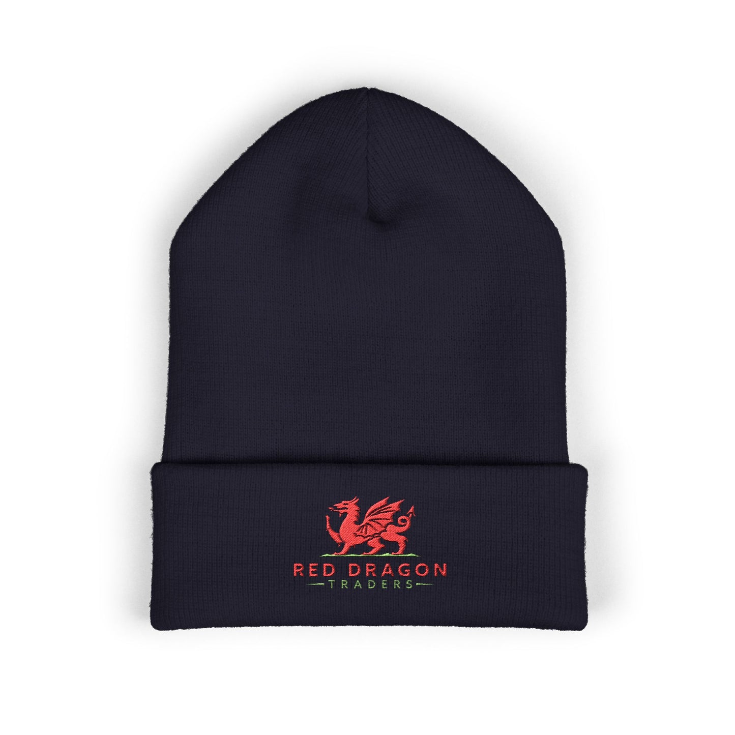 Embroidered Red Dragon Traders Beanie