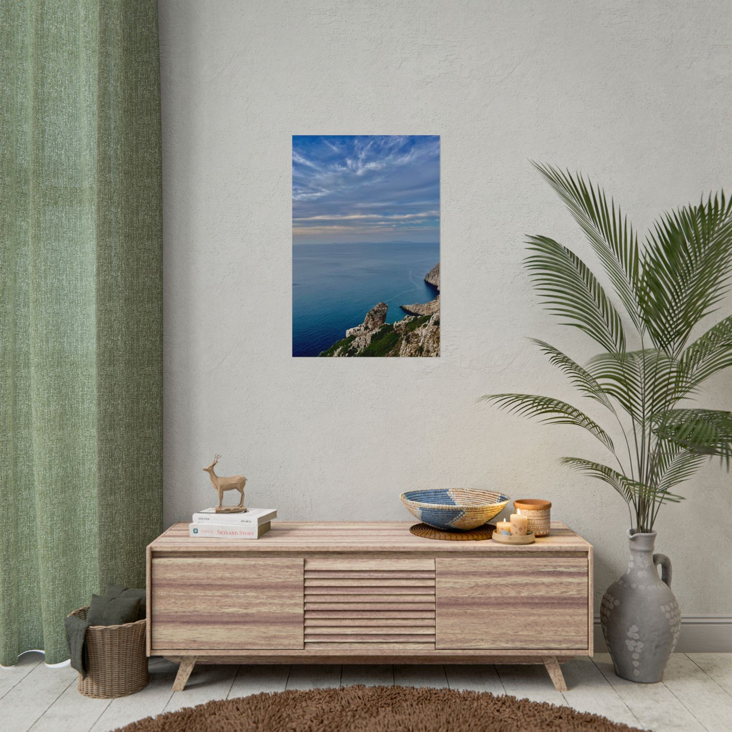 Serene Coastal Landscape Poster