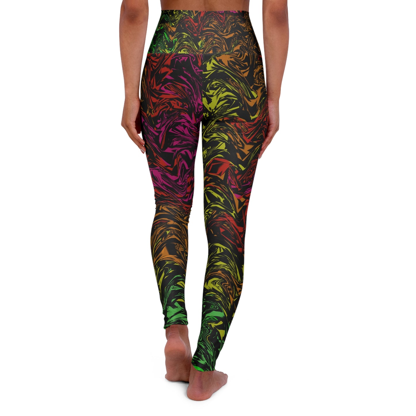 Colorful Swirl High Waisted Yoga Leggings