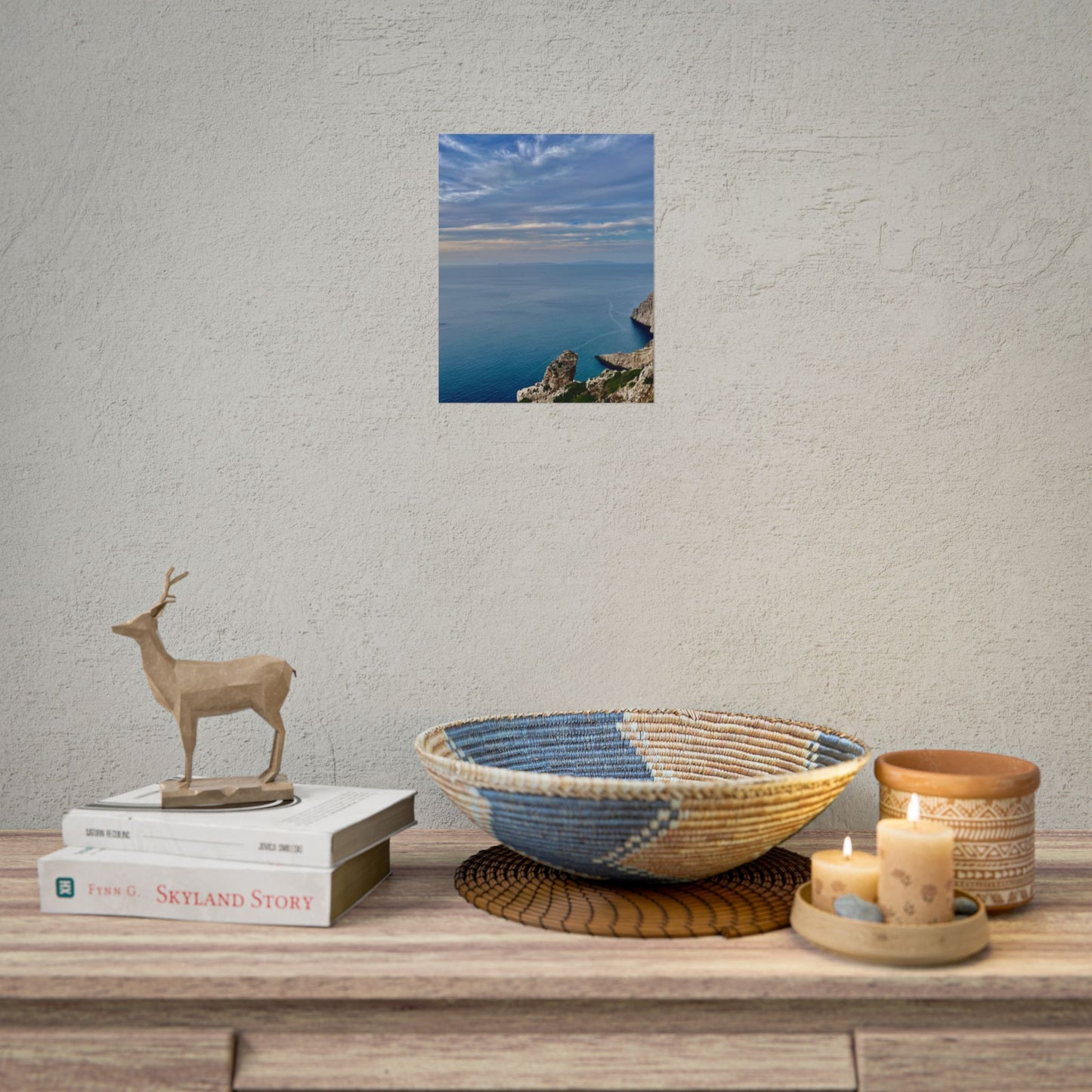 Serene Coastal Landscape Poster