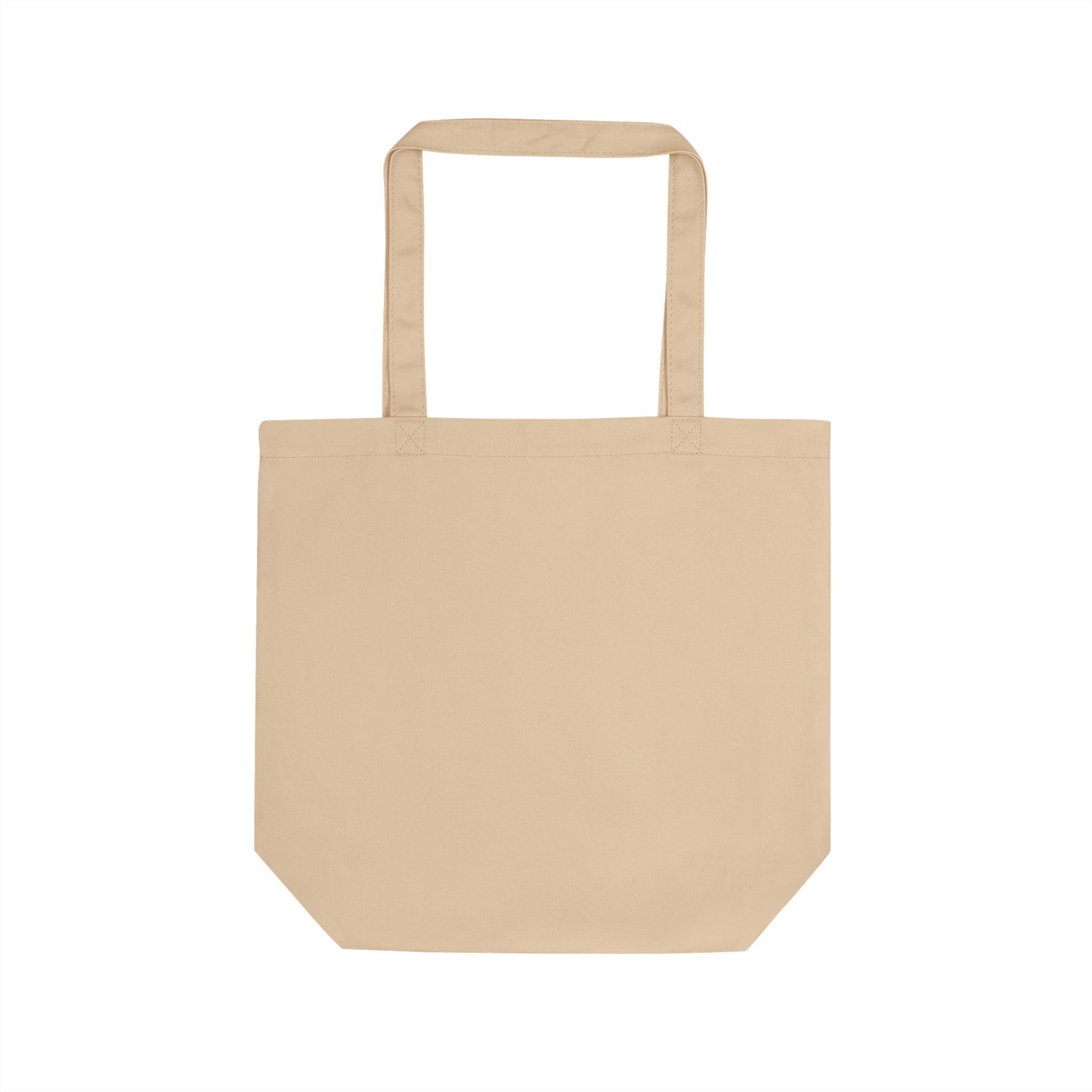 Beige tote bag on a white background