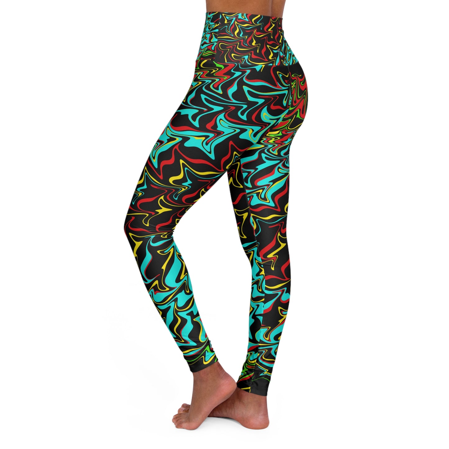 Bright High Waisted Yoga Leggings