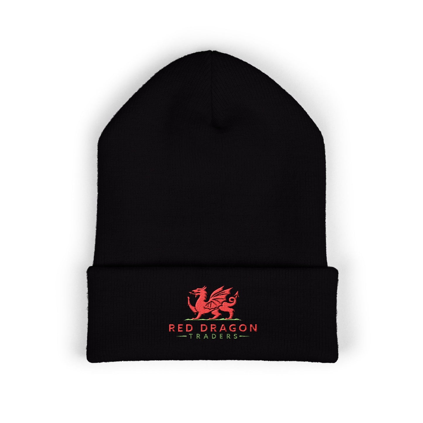 Embroidered Red Dragon Traders Beanie