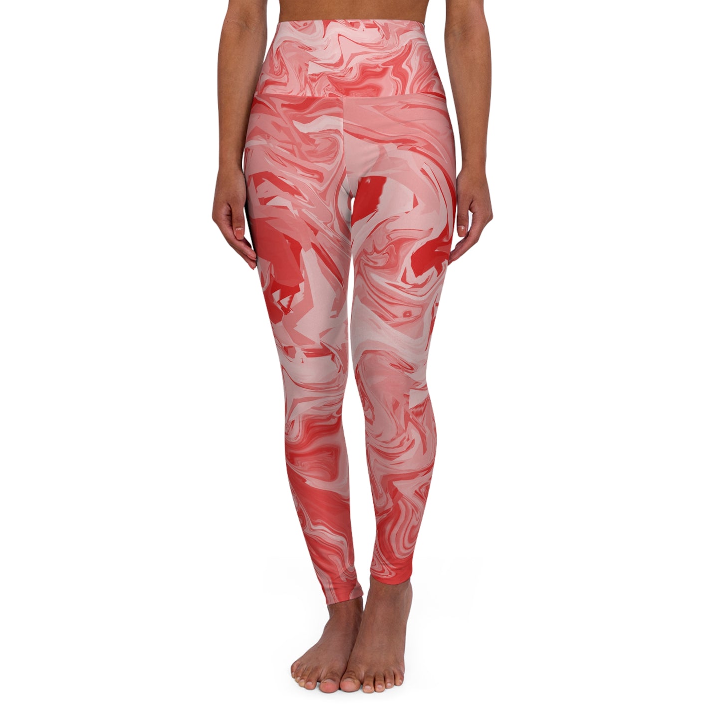 Pink Swirl High Waisted Leggings