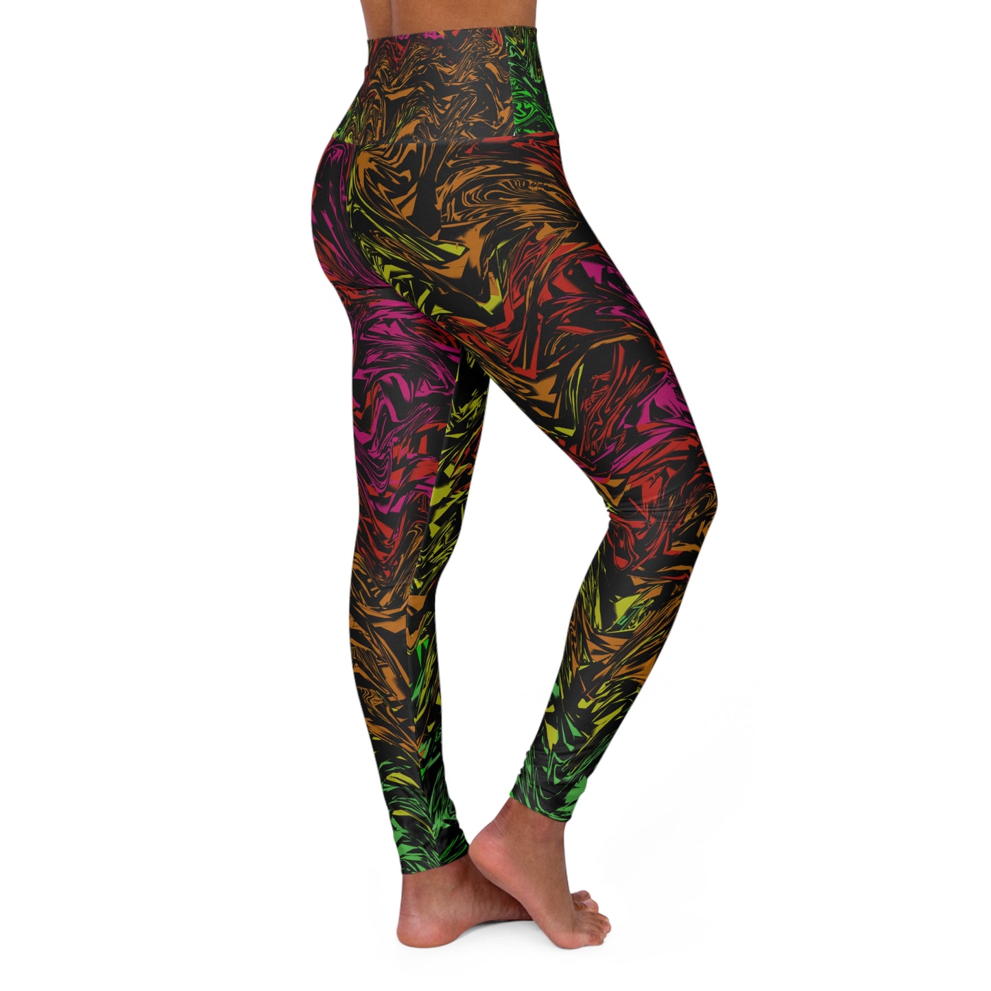 Colorful Swirl High Waisted Yoga Leggings