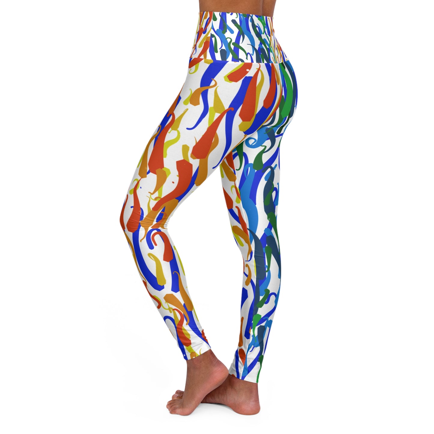 Vibrant High Waisted Yoga Leggings