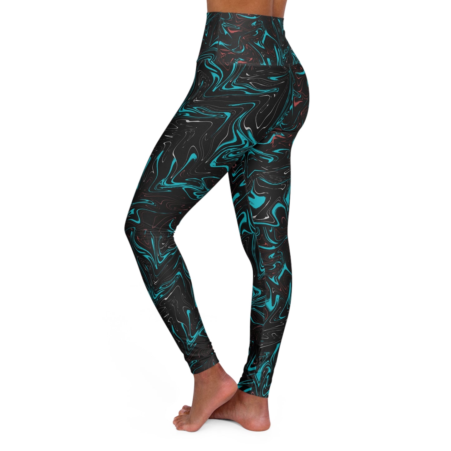 High Waisted Wave Leggings