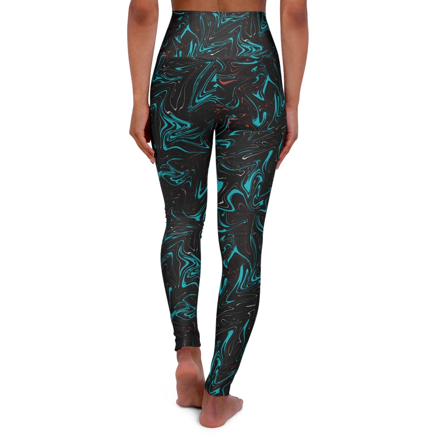 High Waisted Wave Leggings