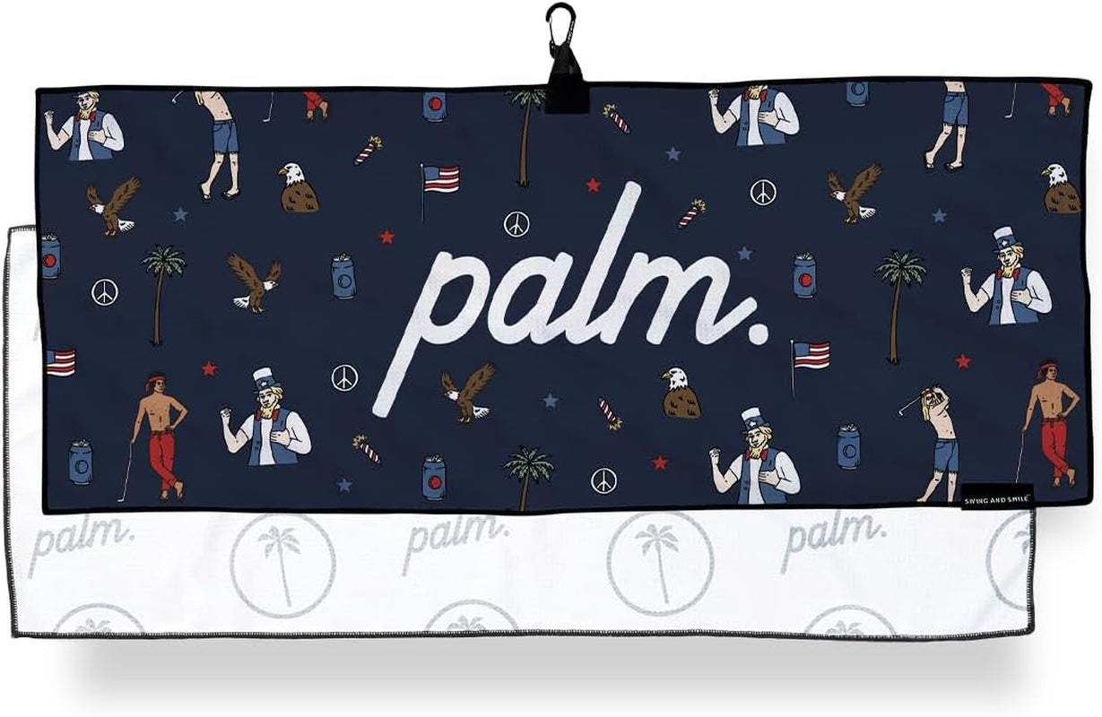 Golf Microfiber Golf Towel with Carabiner Clip | 14 X 36 Inches| Premium Quality | Waffle Pattern