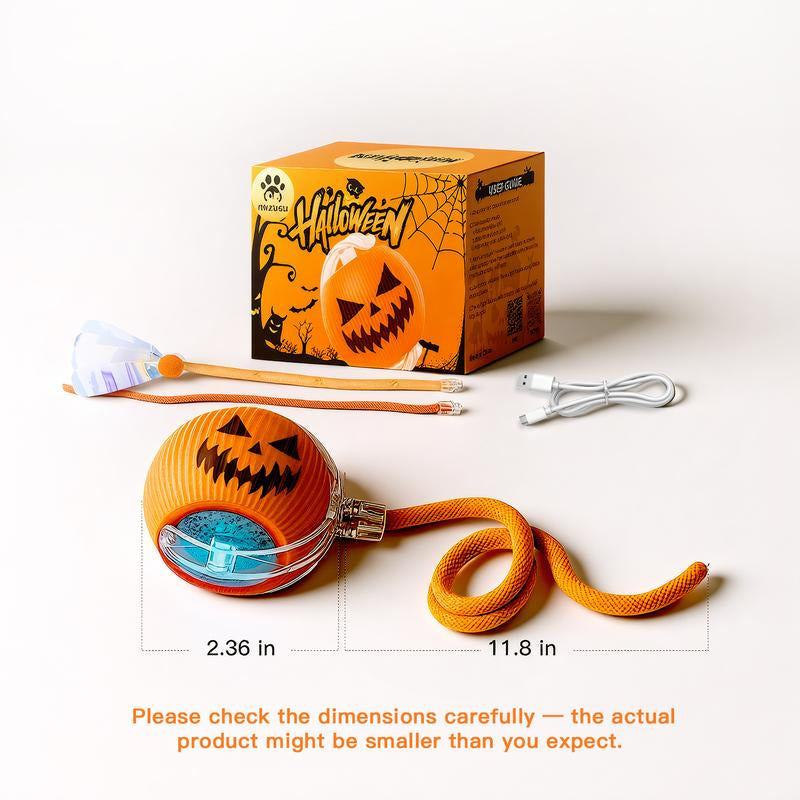 【Halloween Limited】 Mizusu Interactive Cat & Dog Teaser Toy with Two Additional Tails, Kitten Rolling Ball Toy, Pet Supplies, Dog & Cat Accessories Cute Dog Toys