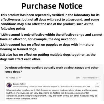 Ultimate Rechargeable Anti-Bark Device: 3 Modes for Effective Indoor & Outdoor Bark Control