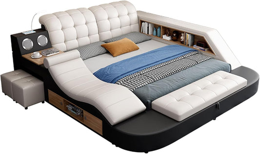 Transform Your Space with the Ultimate Clutter-Free Bed: Stylish, Silent, and Strong!