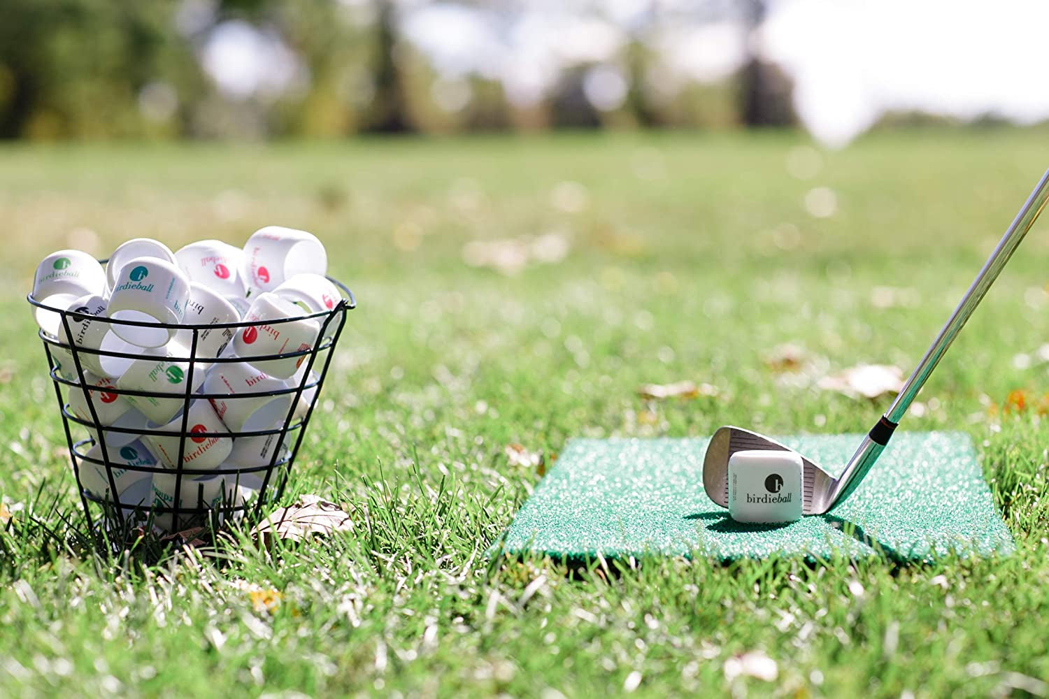 Practice Golf Balls – 12 Pack Limited Flight Golf Practice Balls for Full Swing Backyard Training, Training Aid for Home Practice, Realistic Feel & Spin