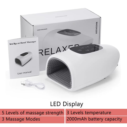 Electric hand massager with 5 Levels of air compression.