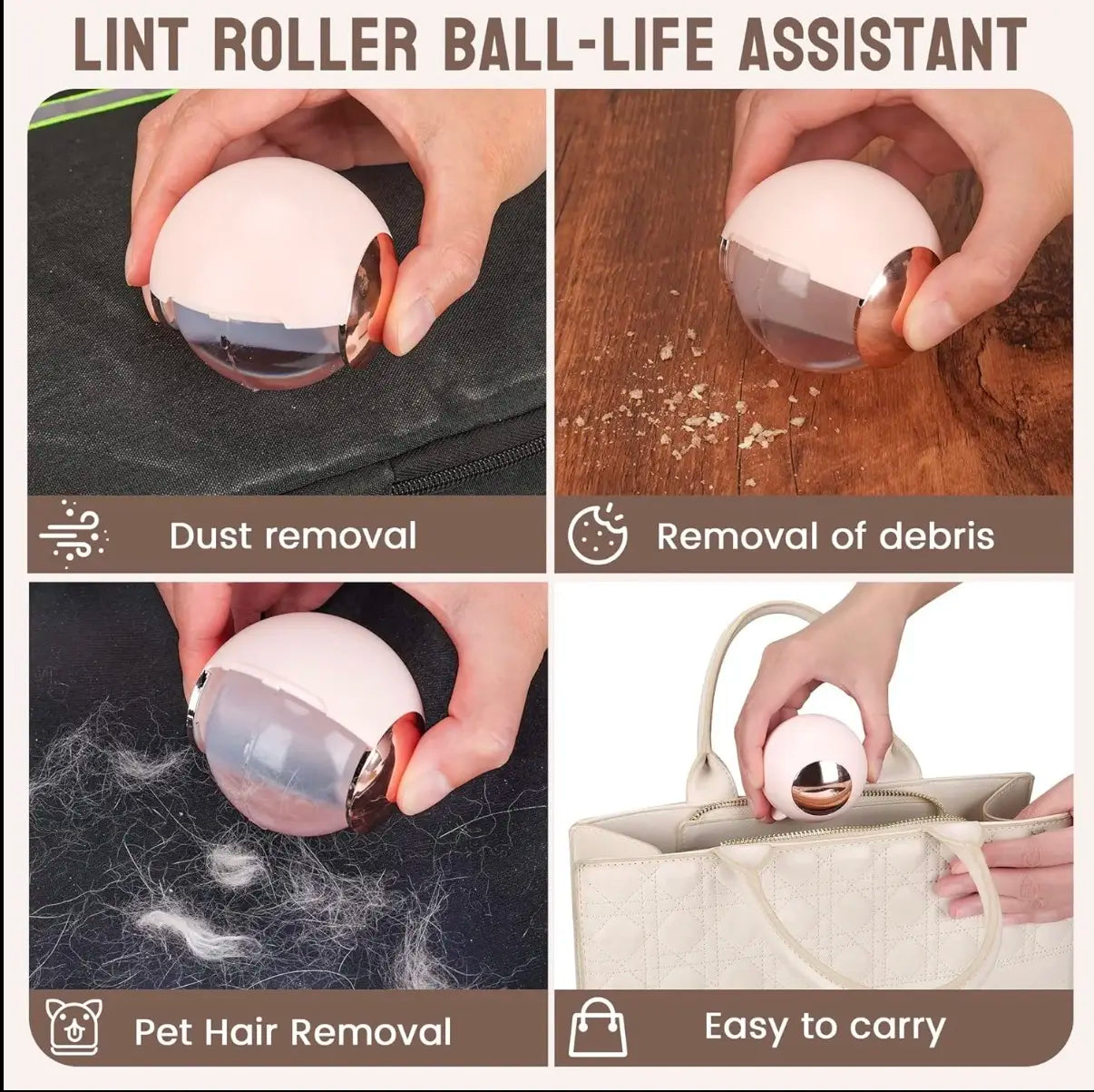 Ultimate Reusable Lint Roller - Washable Gel Pet Hair & Dust Remover