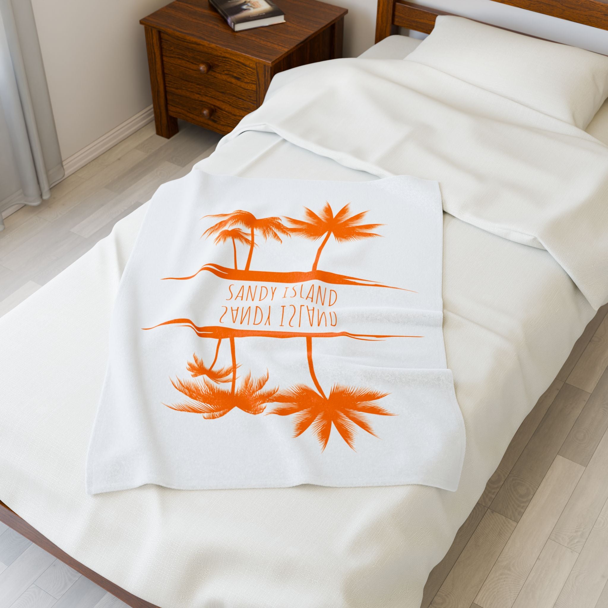 Tropical beach blanket perfect for coastal home decor