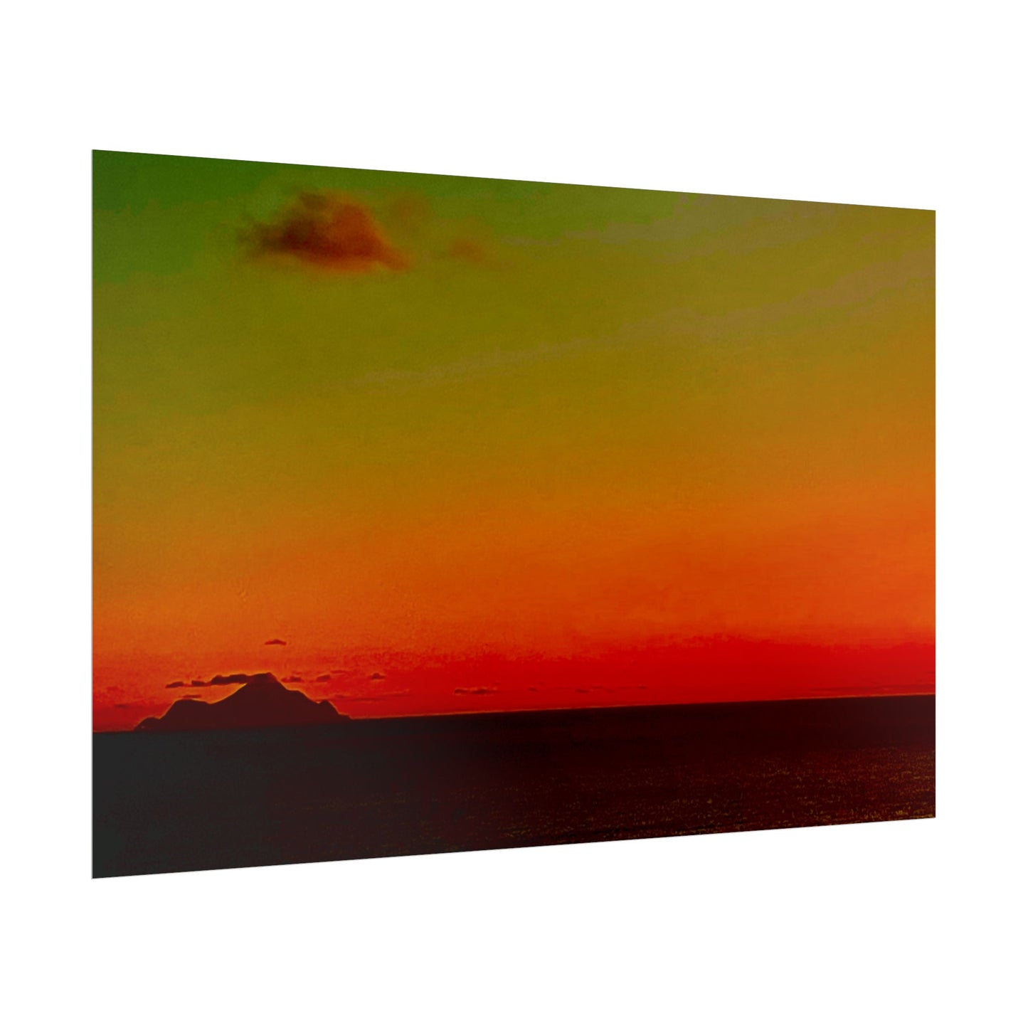 Poster Rholio Machlud Lliwgar.