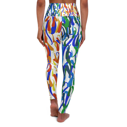 Vibrant High Waisted Yoga Leggings