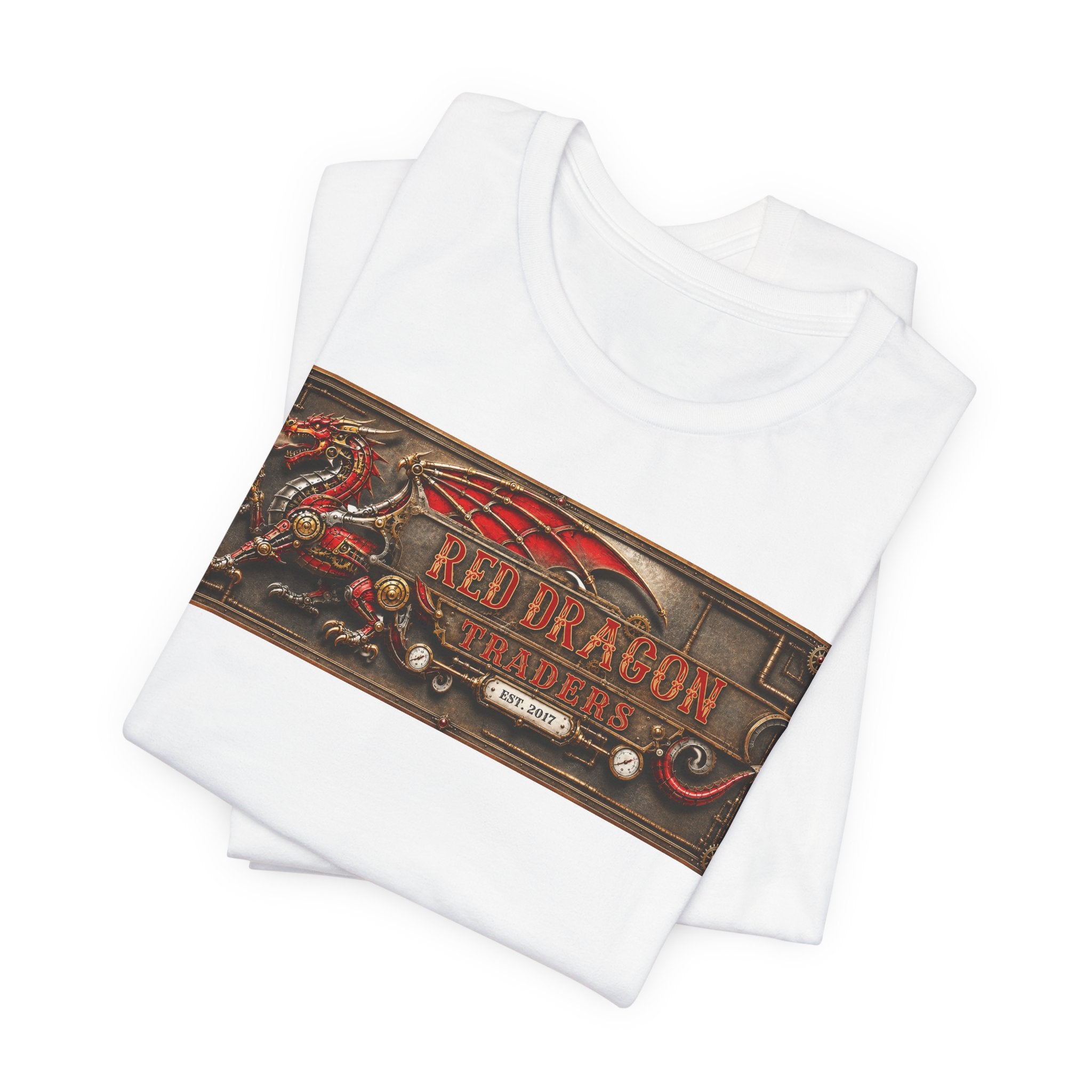 Dragon Tavern Graphic Tee — Red Dragon Vintage Sign T-Shirt