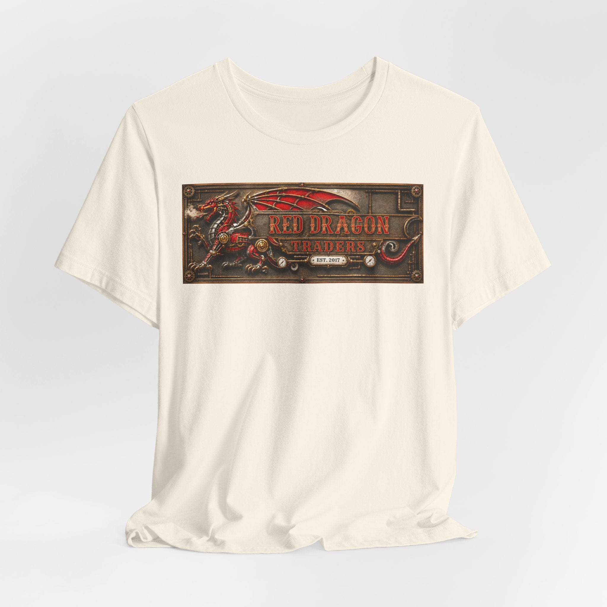 Dragon Tavern Graphic Tee — Red Dragon Vintage Sign T-Shirt