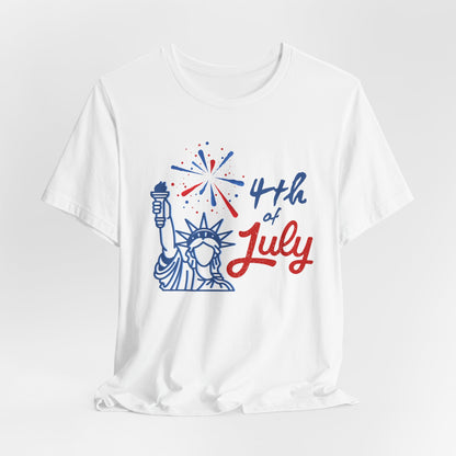 4th of July Statue of Liberty T-Shirt — Patriotic Independence Day Tee