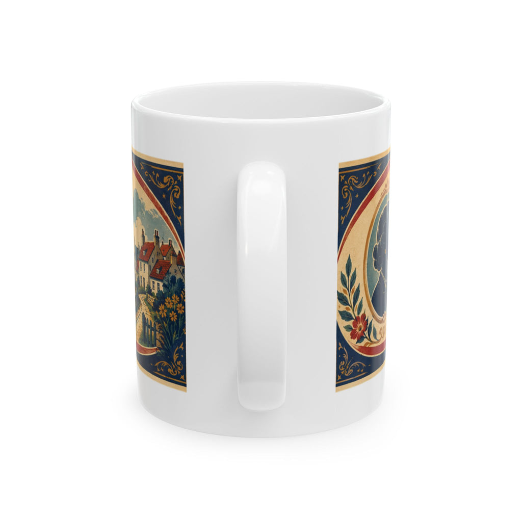 Inspirational Quote Ceramic Mug — "Right is Everybody's Right but Wrong is Nobody's Right" Vintage Style