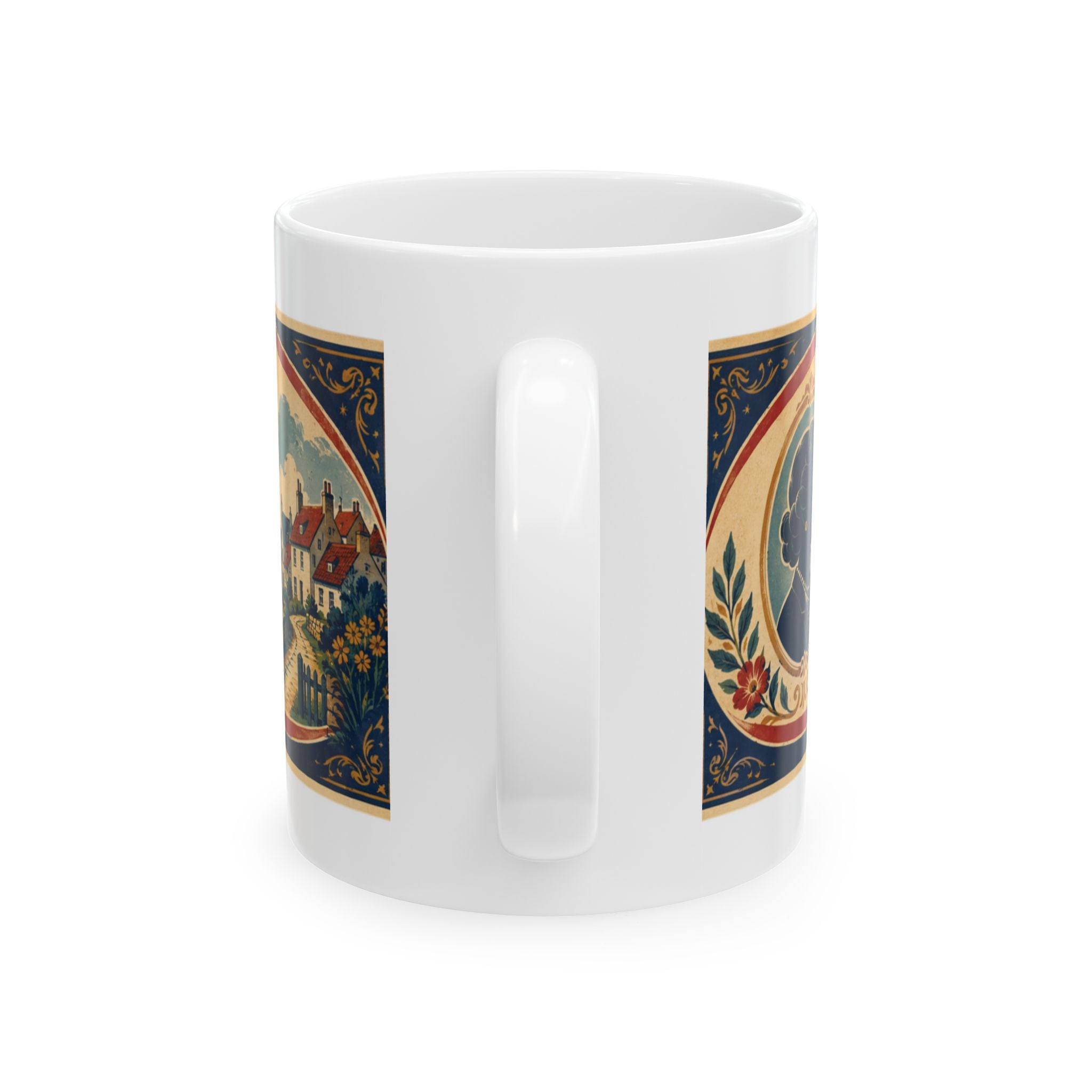 Inspirational Quote Ceramic Mug — "Right is Everybody's Right but Wrong is Nobody's Right" Vintage Style