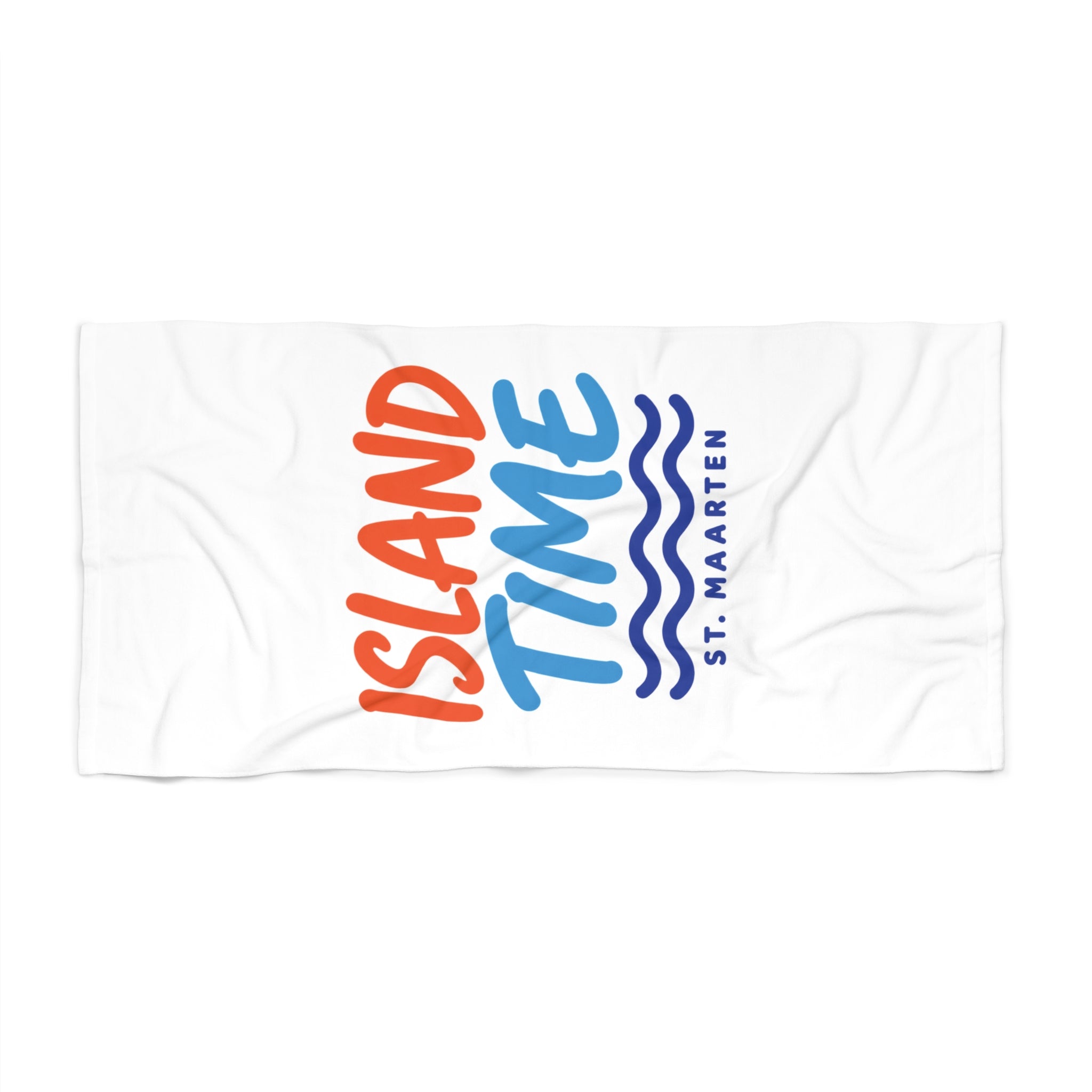 Island Time St. Maarten Premium Beach Towel