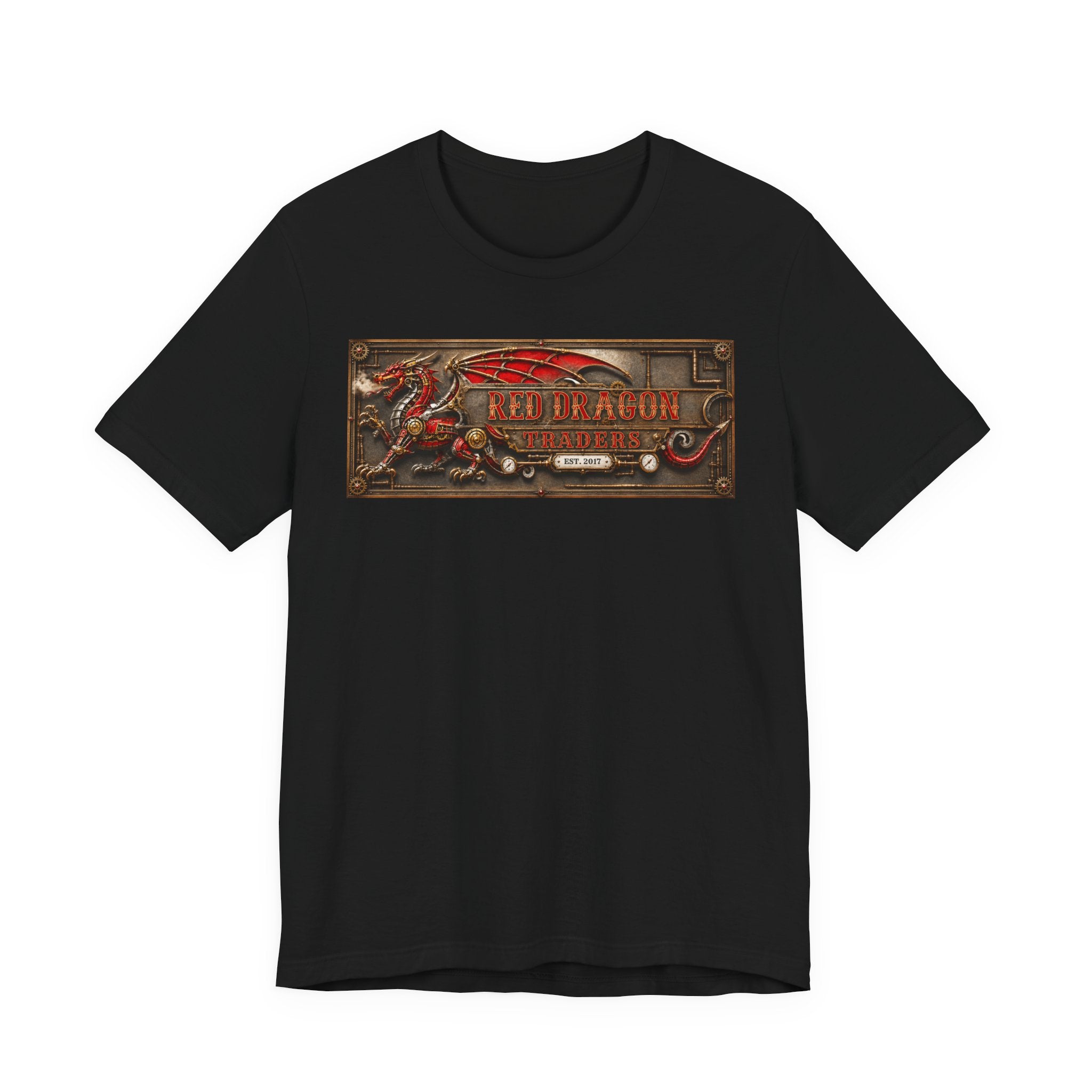 Dragon Tavern Graphic Tee — Red Dragon Vintage Sign T-Shirt