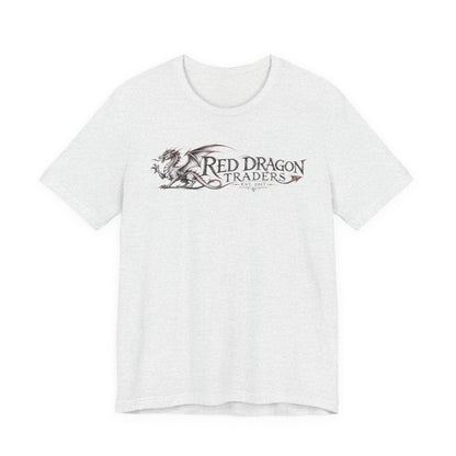 Red Dragon Traders Graphic Tee — Vintage Fantasy Dragon Logo T‑Shirt
