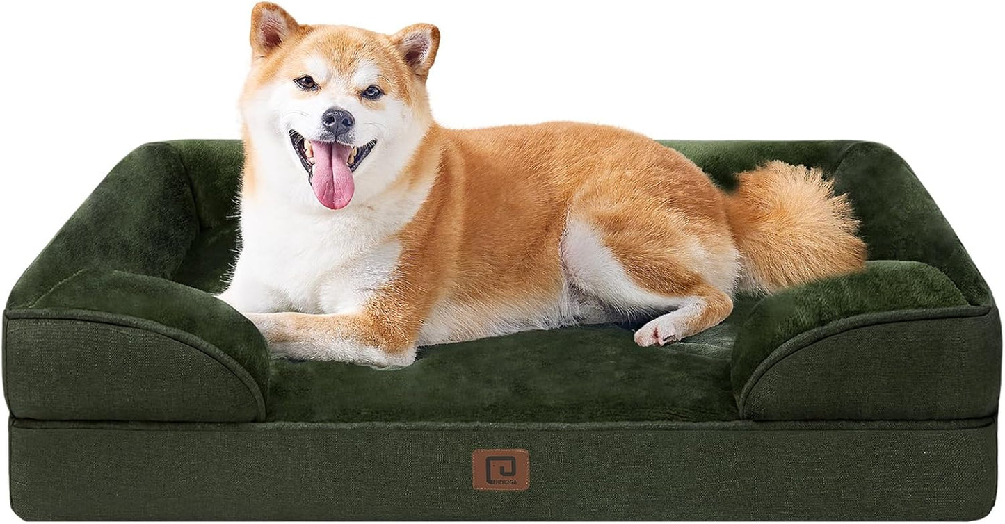 The Pooch Palace: Where Your Medium-Sized Furball Can Snooze Like Royalty on a Waterproof Cloud with a Side of Non-Slip Shenanigans!