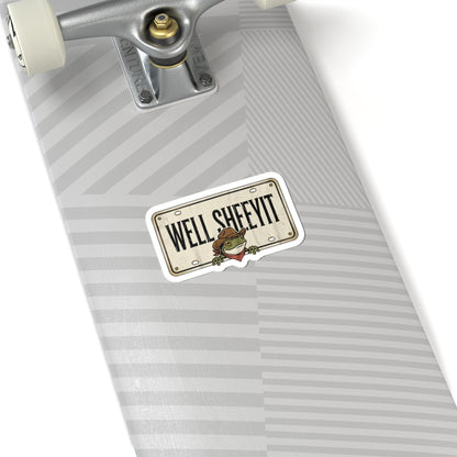 Well Sheeyit Frog Kiss-Cut Sticker | Vintage Southern, Western Distressed
