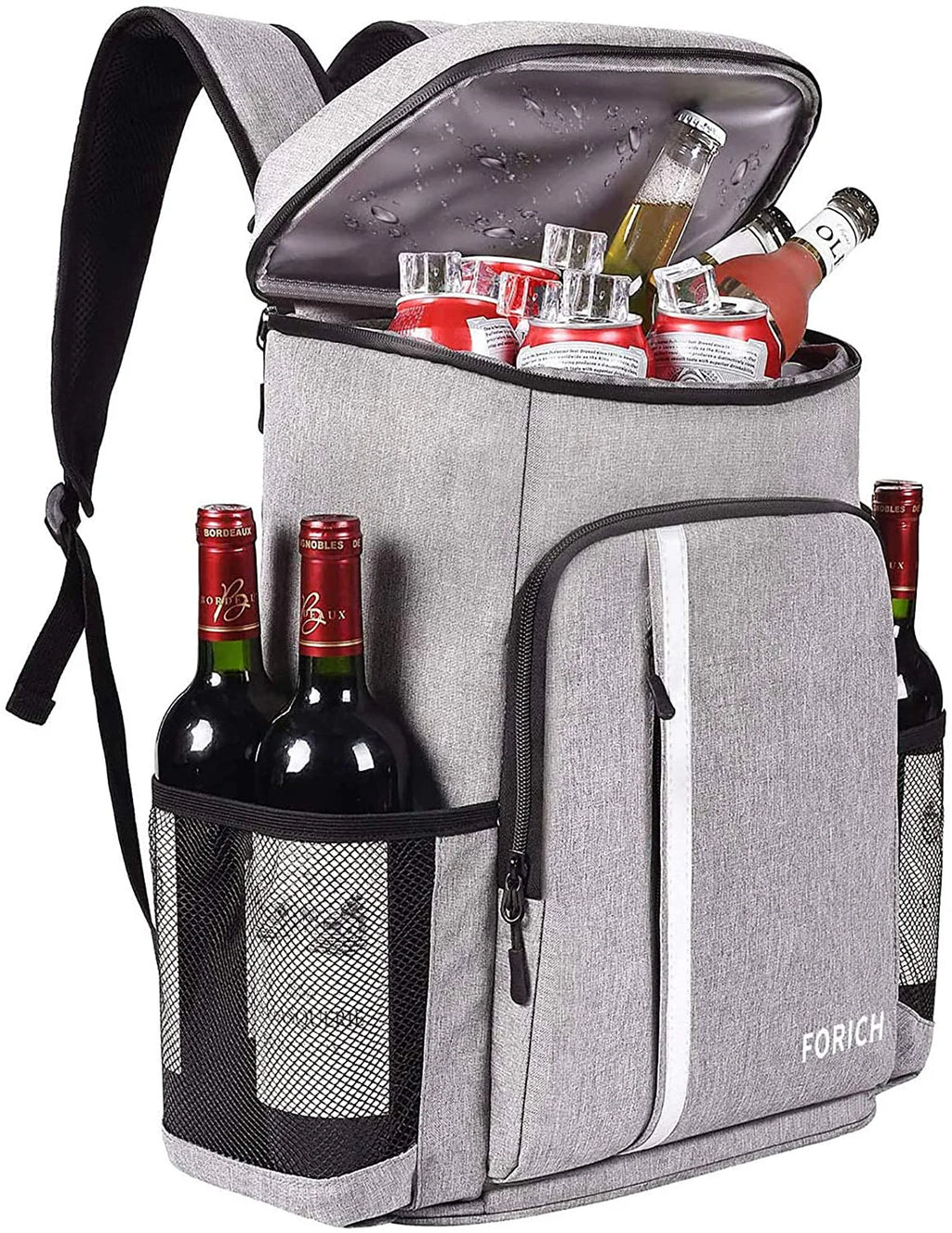 Insulated Waterproof Backpack Cooler Bag - Lightweight and Leakproof Soft Cooler (Holds 30 Cans)