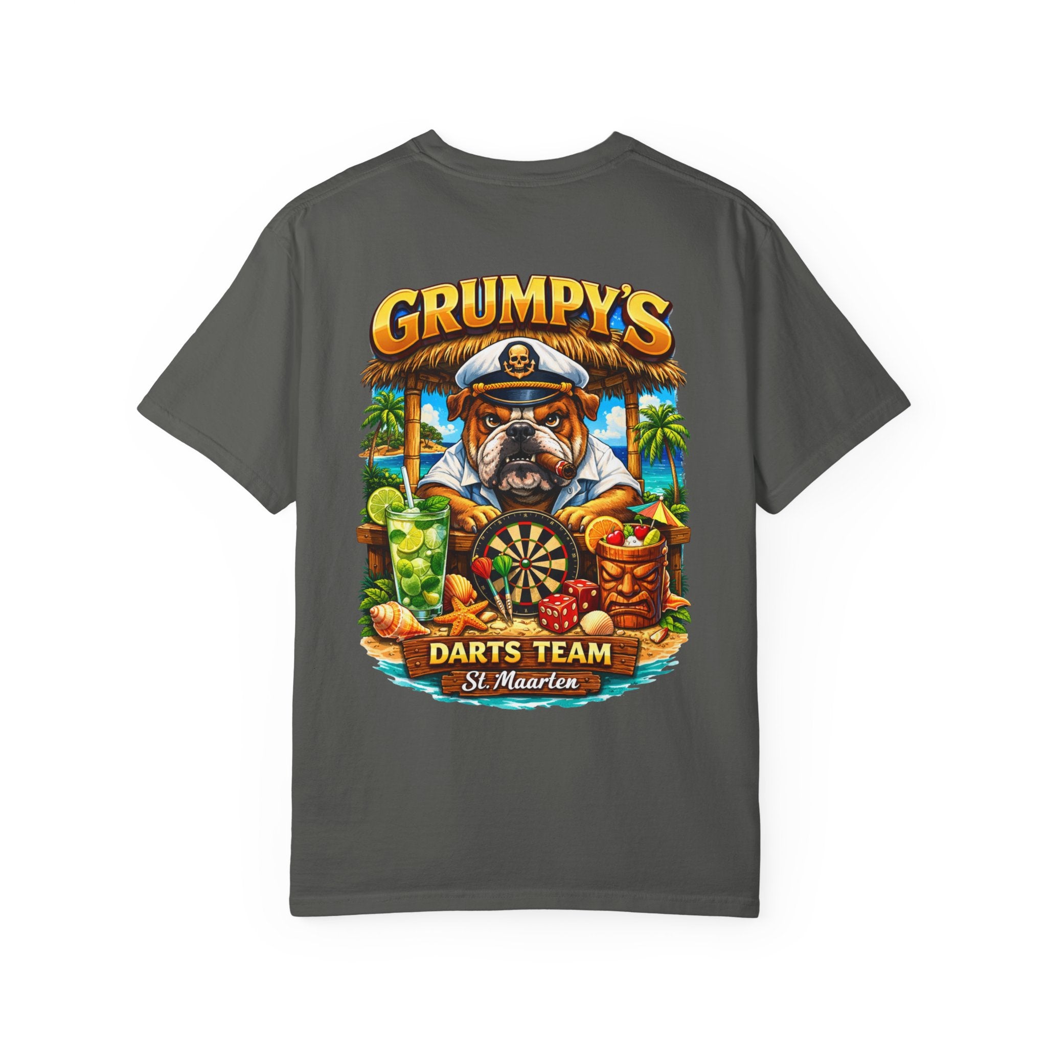 Grumpy's Darts Team T-Shirt – Tropical Bulldog Tee