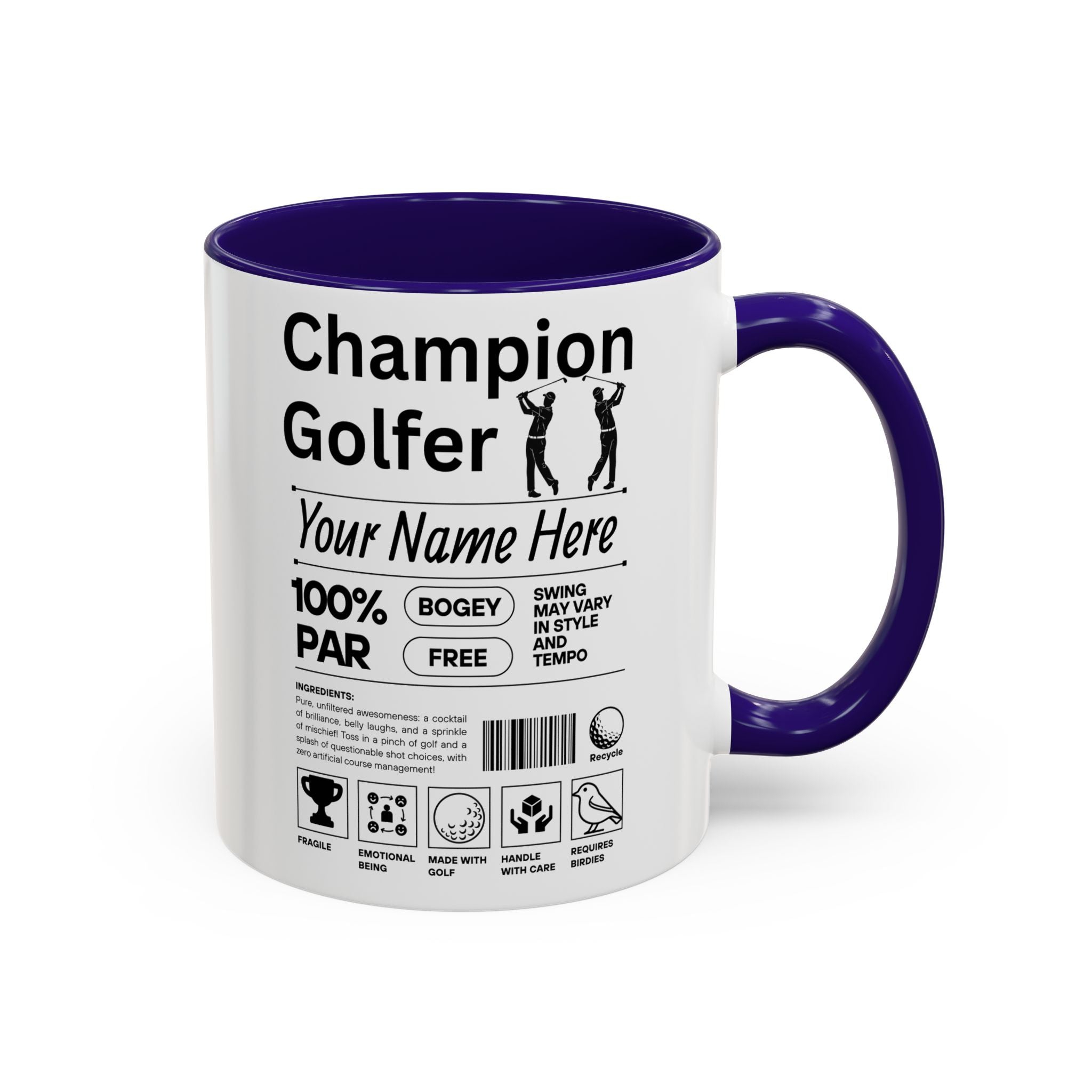Champion Golfer Personalized Mug for Him