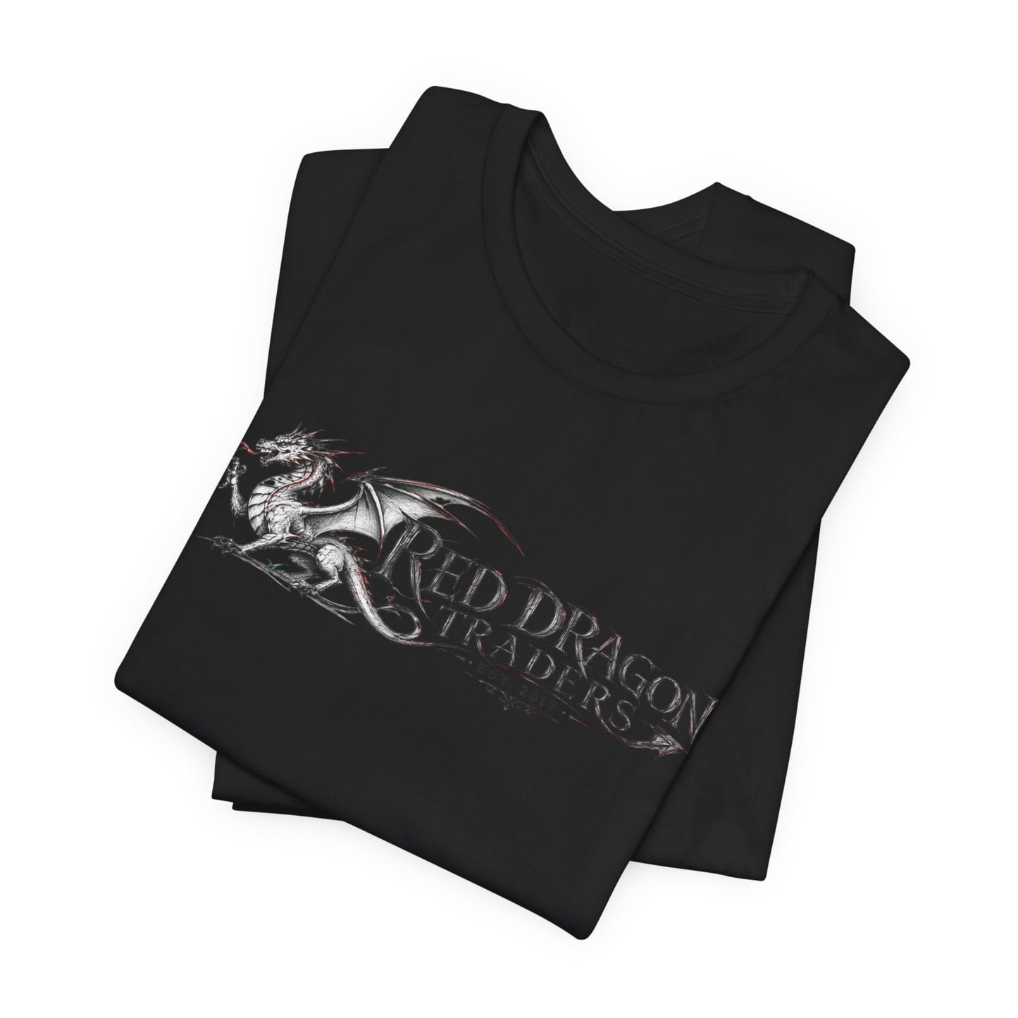 Red Dragon Traders Logo Tee - Vintage Dragon Graphic T-Shirt