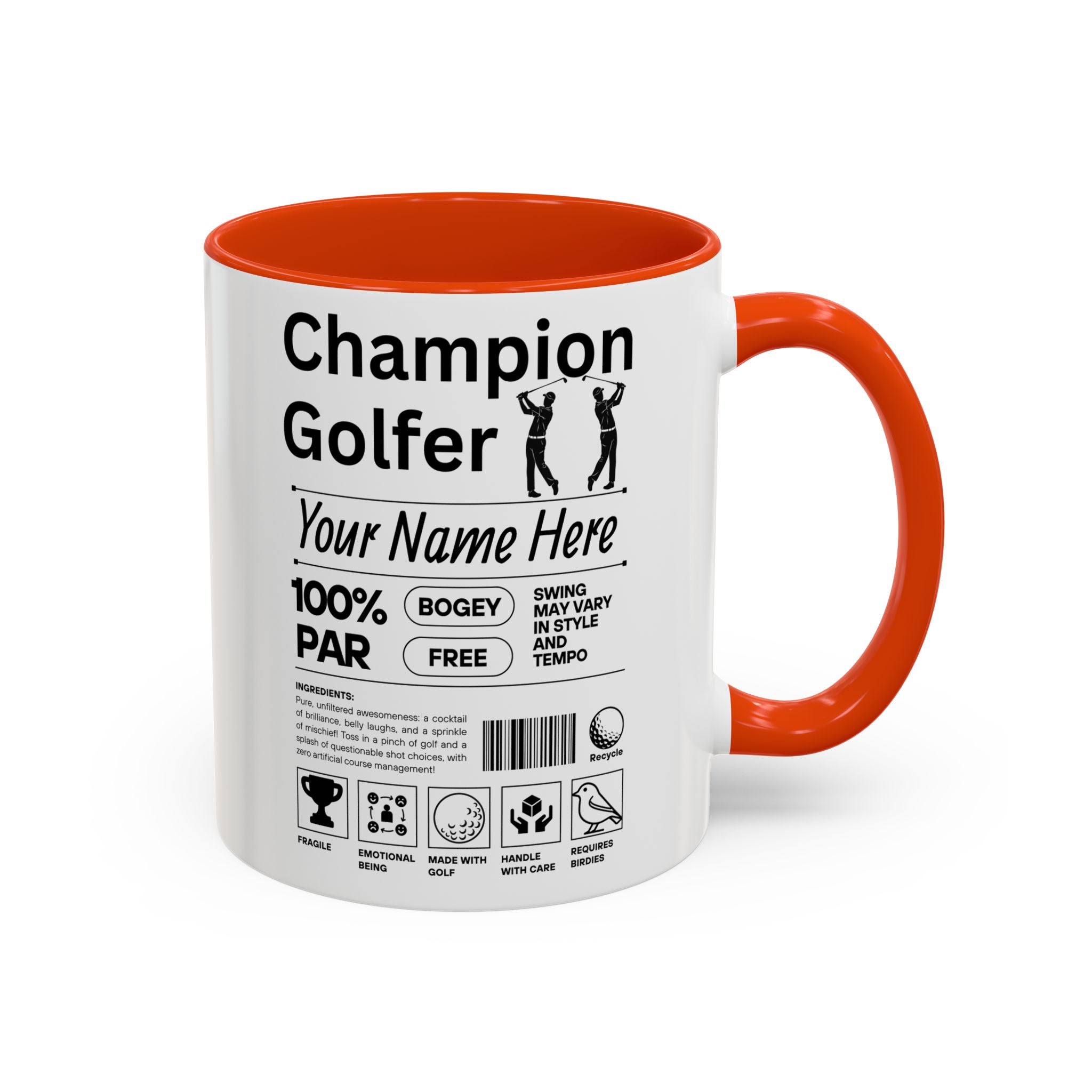 Champion Golfer Personalized Mug for Him