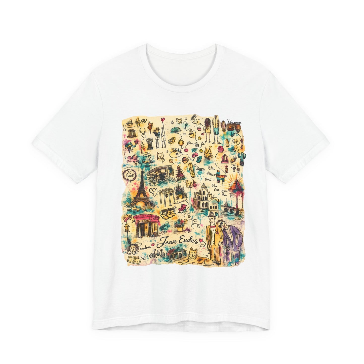 Travel Map Graphic Tee — Vintage Icons "Town Explorer"