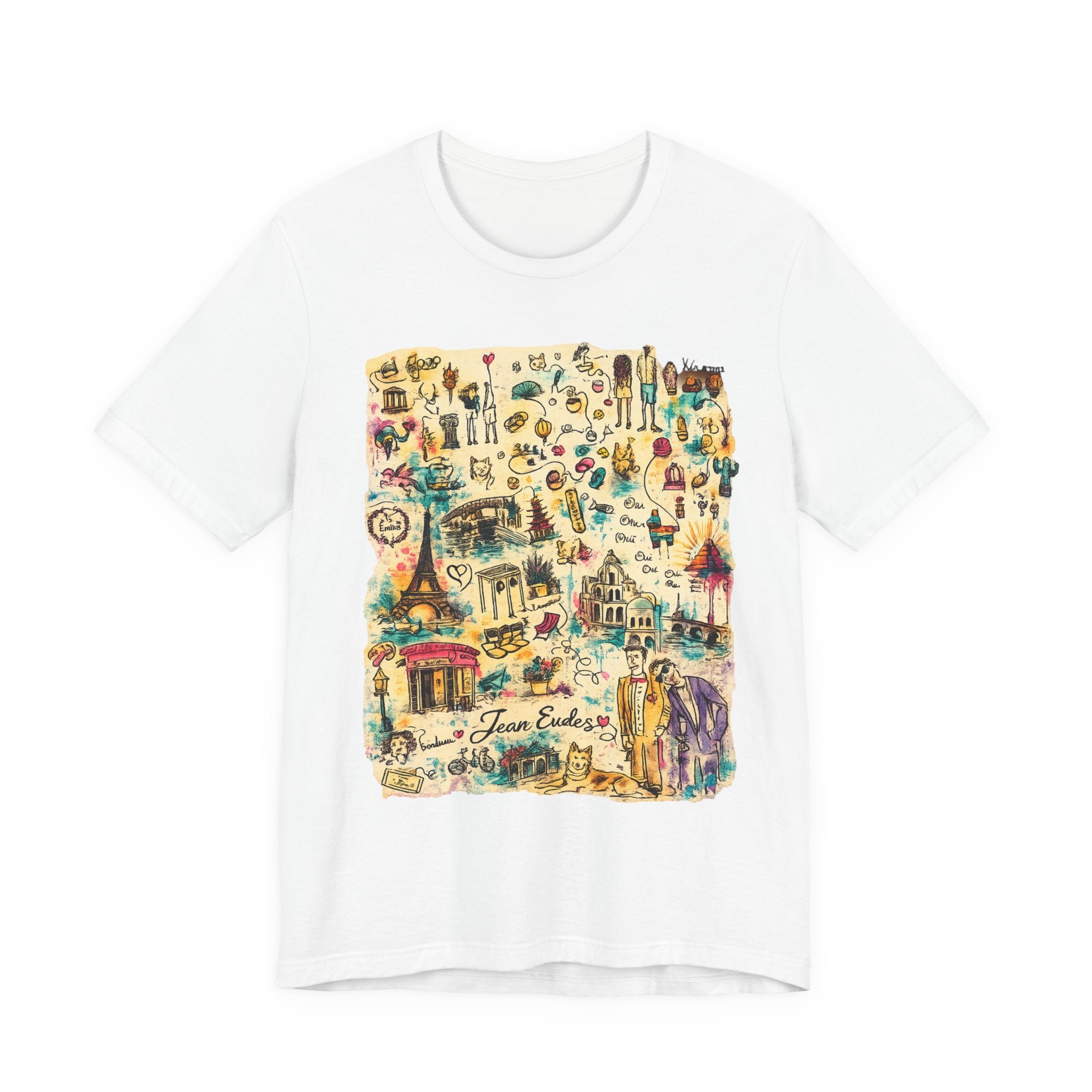 Travel Map Graphic Tee — Vintage Icons "Town Explorer"