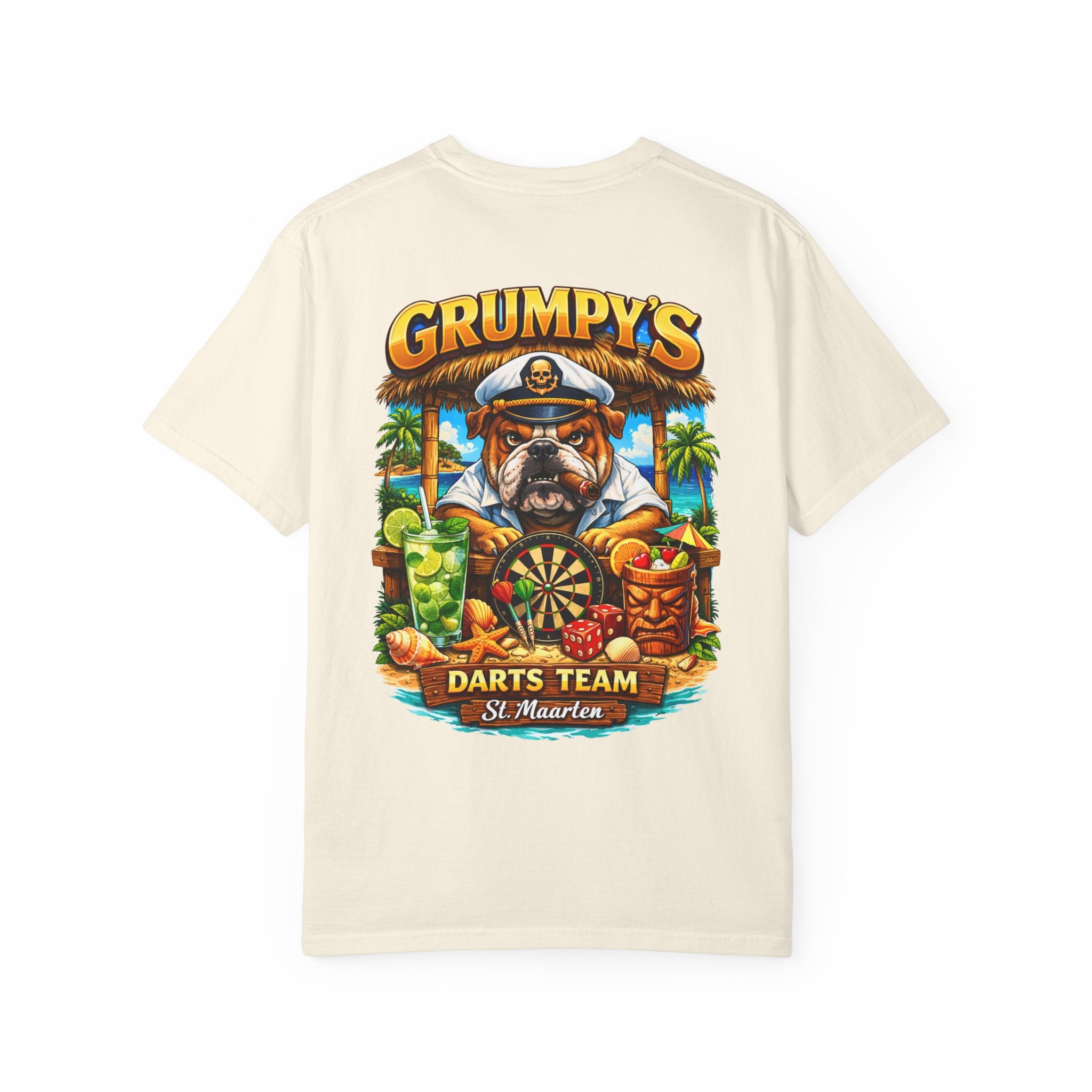 Grumpy's Darts Team T-Shirt – Tropical Bulldog Tee