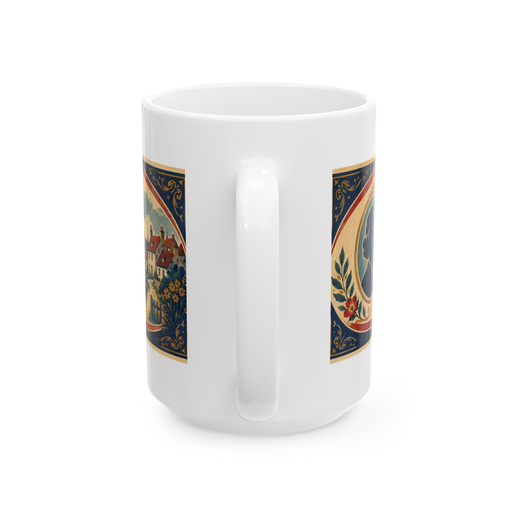 Inspirational Quote Ceramic Mug — "Right is Everybody's Right but Wrong is Nobody's Right" Vintage Style