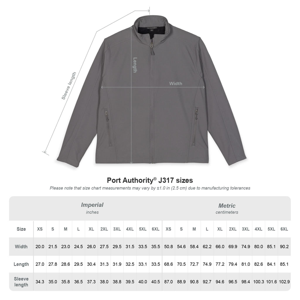 Embroidered Checker Logo Soft Shell Jacket - Men's Lightweight Windproof Coat