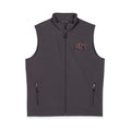 Men's Black Soft Shell Vest with Red Camo 'B&T' Chest Logo